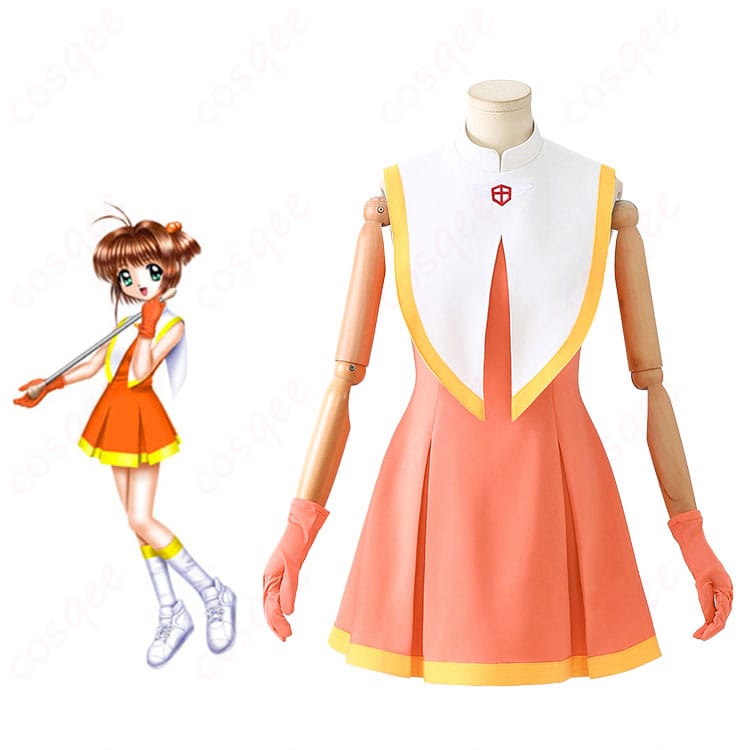 カードキャプターさくら 木之本桜 チアリーディング部 大会用ユニフォーム コスプレ衣装|コスプレ通販-1