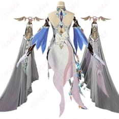 崩壊3rd エリシア 真我・人の律者 舞踏会ドレス風コスプレ 衣装セット - 3枚目の画像（サムネイル）