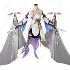 崩壊3rd エリシア 真我・人の律者 舞踏会ドレス風コスプレ 衣装セット - 1枚目の画像（サムネイル）