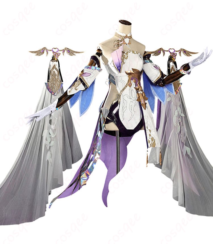崩壊3rd エリシア 真我・人の律者 コスプレ衣装 舞踏会 ゲスト ドレス-3