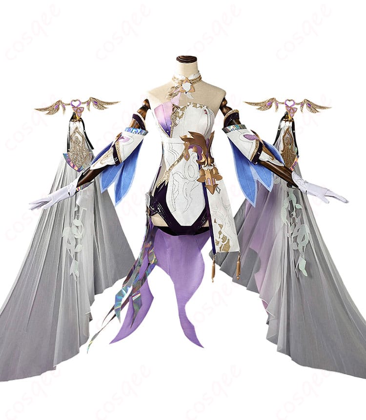 崩壊3rd エリシア 真我・人の律者 コスプレ衣装 舞踏会 ゲスト ドレス-2