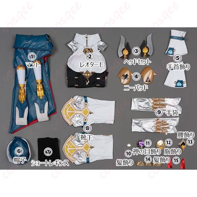 原神 イネファ 女性型ロボット風コスプレ｜近未来シルエットで映えるS–XL - 4枚目の画像