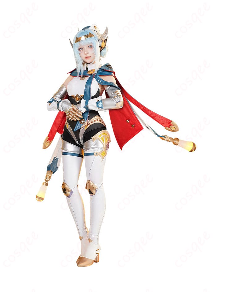 原神 イネファ 女性型ロボット コスプレ衣装-3