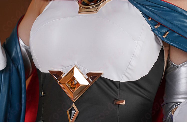 原神 イネファ 女性型ロボット コスプレ衣装-7