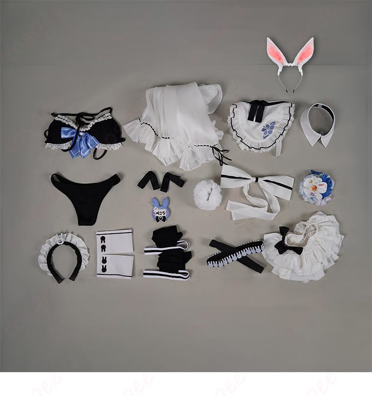 hololive ホロライブ 兎田ぺこら コスプレ衣装 ホロナツパラダイス新衣装 メイド 水着-20