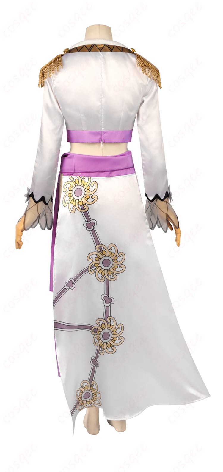 ONE PIECE(ワンピース) ボア・ハンコック コスプレ衣装 白色コスチューム-4