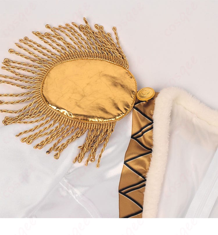 ONE PIECE(ワンピース) ボア・ハンコック コスプレ衣装 白色コスチューム-6