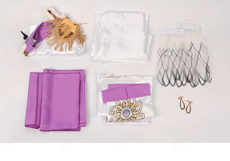 ONE PIECE(ワンピース) ボア・ハンコック コスプレ衣装 白色コスチューム-13