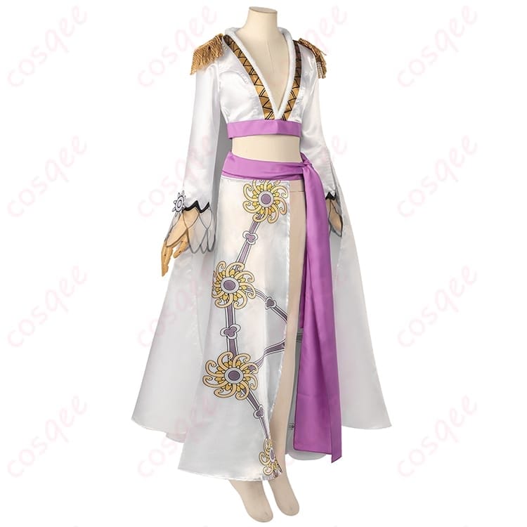 ONE PIECE ボア・ハンコックの白コスチュームで魅せるエレガントなコスプレ衣装 - 2枚目の画像