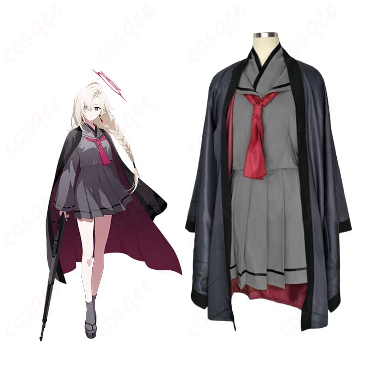 ブルーアーカイブ 百花繚乱紛争調停委員会 七稜アヤメ コスプレ衣装-1