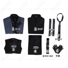 恋と深空 シン 禁域の外コスプレ衣装 黒コート×ベストの端正セットで写真映え - 6枚目の画像（サムネイル）