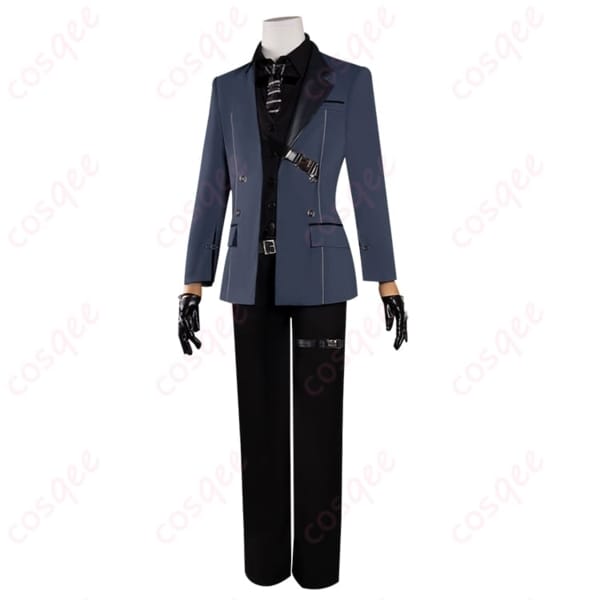 恋と深空 シン 禁域の外コスプレ衣装 黒コート×ベストの端正セットで写真映え