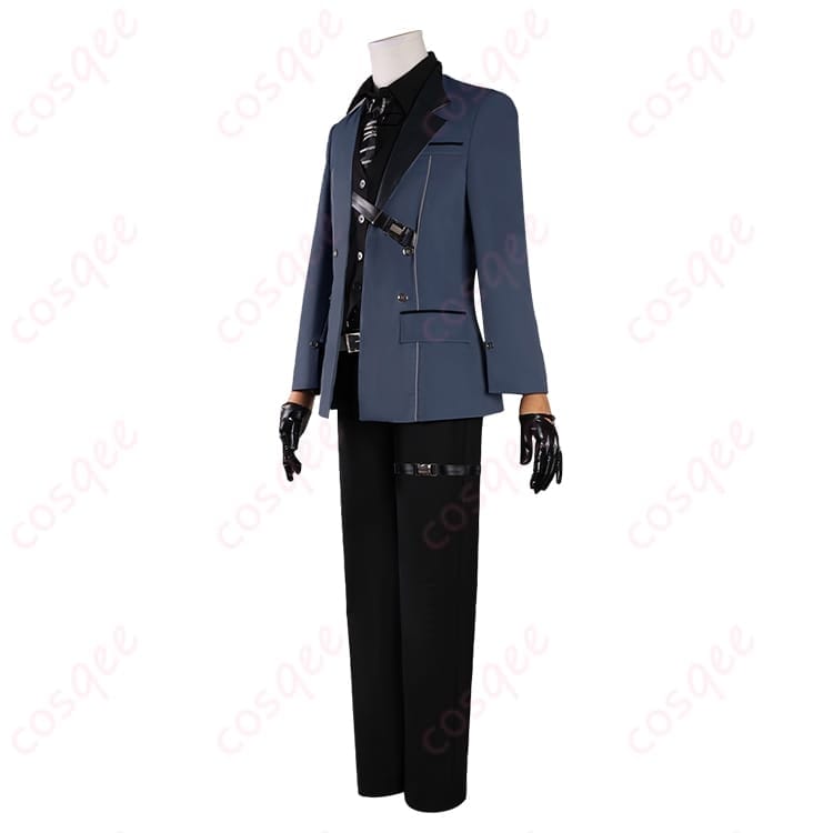 恋と深空 シン 禁域の外コスプレ衣装 黒コート×ベストの端正セットで写真映え - 2枚目の画像