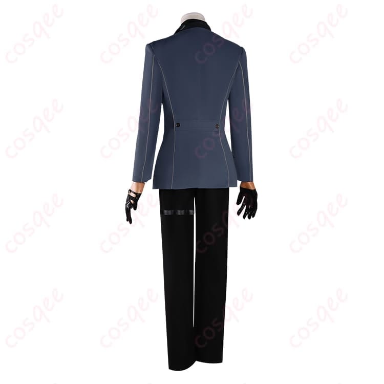 恋と深空 シン 禁域の外コスプレ衣装 黒コート×ベストの端正セットで写真映え - 3枚目の画像