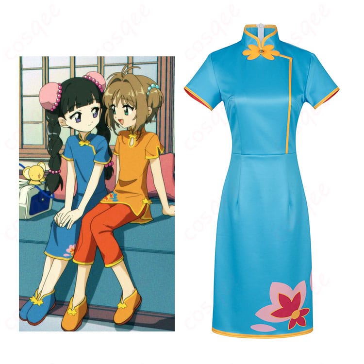 劇場版カードキャプターさくら 大道寺知世 チャイナ服 コスプレ衣装-1