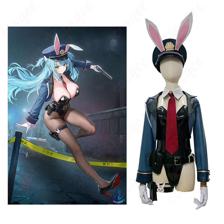 アズールレーン ネプチューン いざゆけウサギセキュリティ! コスプレ衣装-1