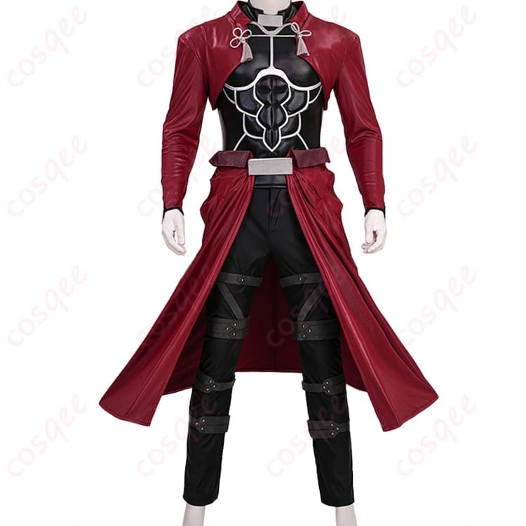 Fate/stay night アーチャー（エミヤ） コスプレ衣装 赤黒が冴える戦闘映えスタイル - 1枚目の画像