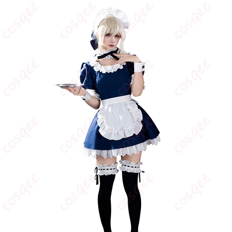 Fateのセイバーを上品メイドに楽しむコスプレ衣装｜端正で写真映えするクラシカル仕立て - 2枚目の画像