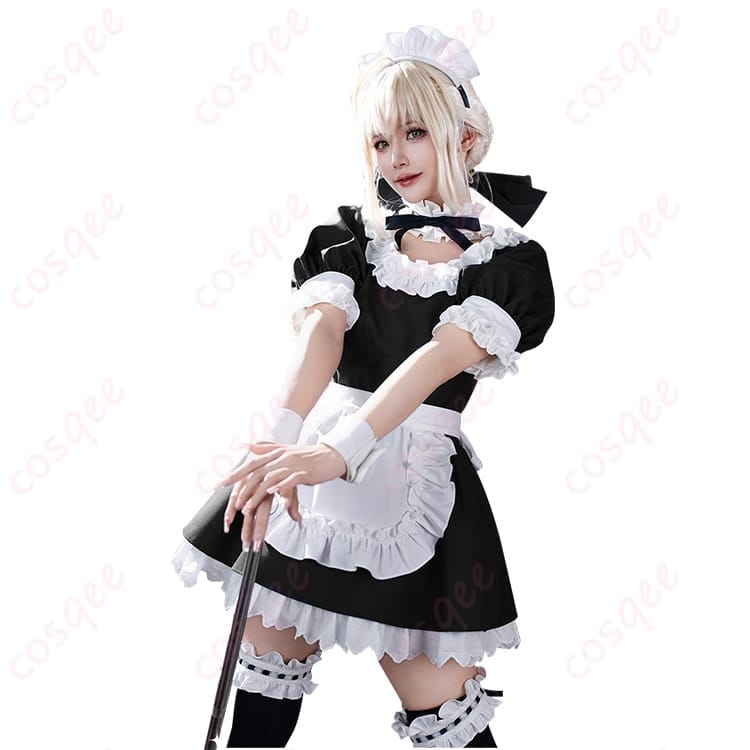Fateのセイバーを上品メイドに楽しむコスプレ衣装｜端正で写真映えするクラシカル仕立て - 1枚目の画像