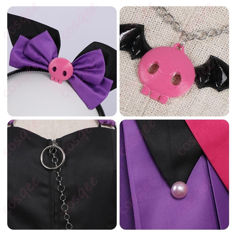 ガールズバンドクライ 海老塚智×クロミ コスプレ衣装 ロックガーリーで写真映えを狙える - 4枚目の画像