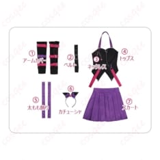 ガールズバンドクライ 海老塚智×クロミ コスプレ衣装 ロックガーリーで写真映えを狙える - 5枚目の画像（サムネイル）