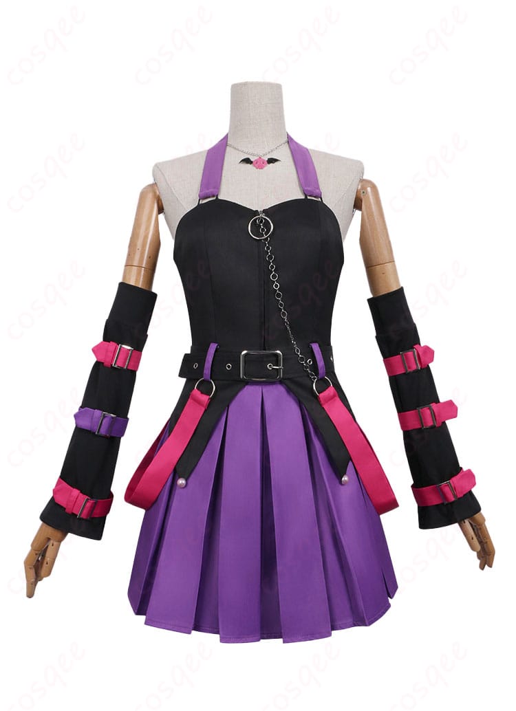 ガールズバンドクライ×サンリオキャラクターズ 海老塚智×クロミ コスプレ衣装-2