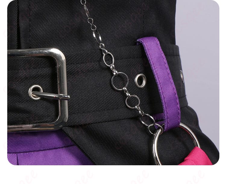 ガールズバンドクライ×サンリオキャラクターズ 海老塚智×クロミ コスプレ衣装-9