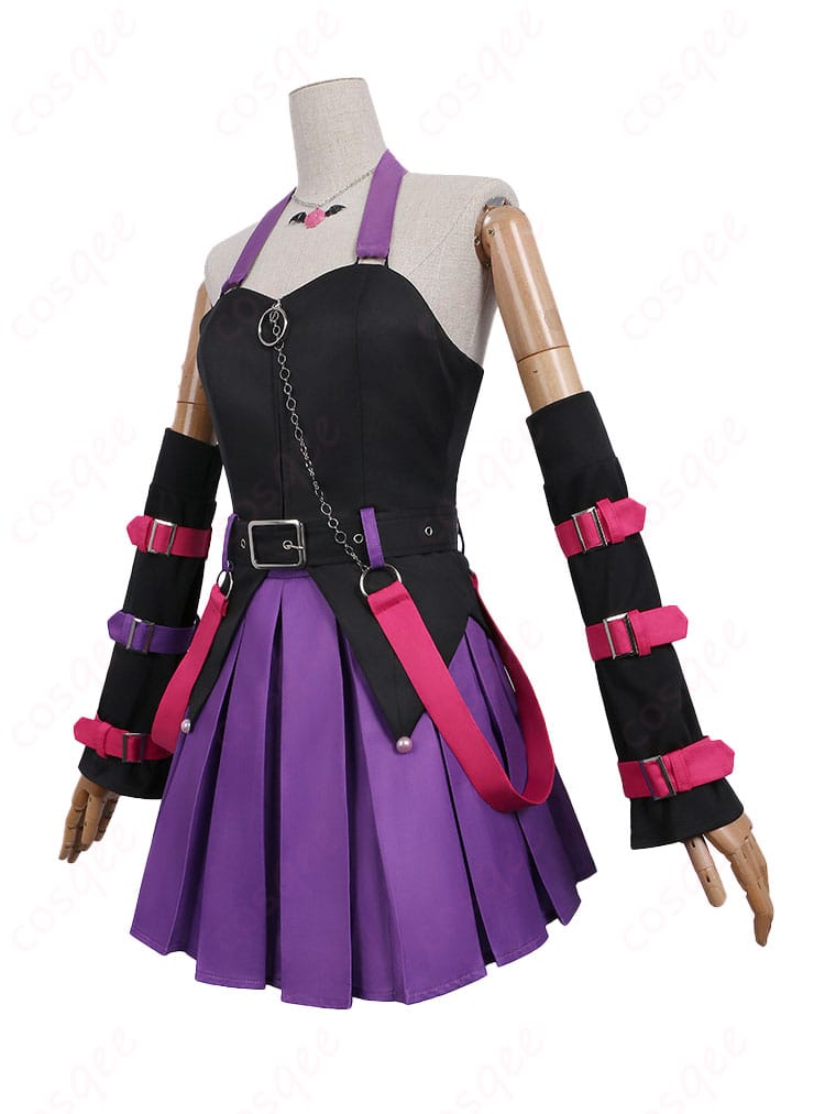 ガールズバンドクライ×サンリオキャラクターズ 海老塚智×クロミ コスプレ衣装-3