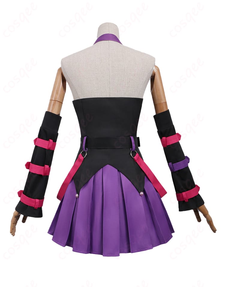 ガールズバンドクライ×サンリオキャラクターズ 海老塚智×クロミ コスプレ衣装-4