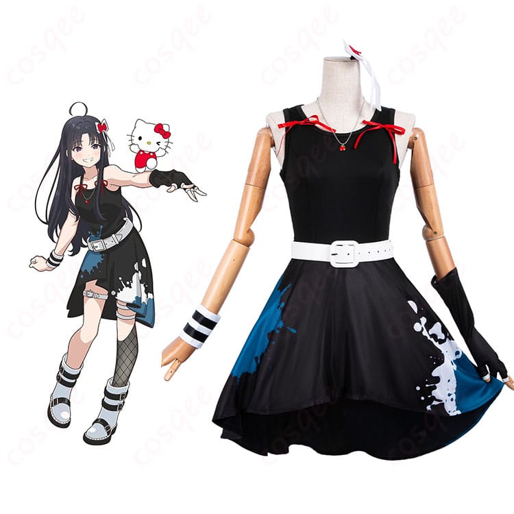 ガールズバンドクライ×サンリオキャラクターズ 安和すばる×ハローキティ コスプレ衣装-1