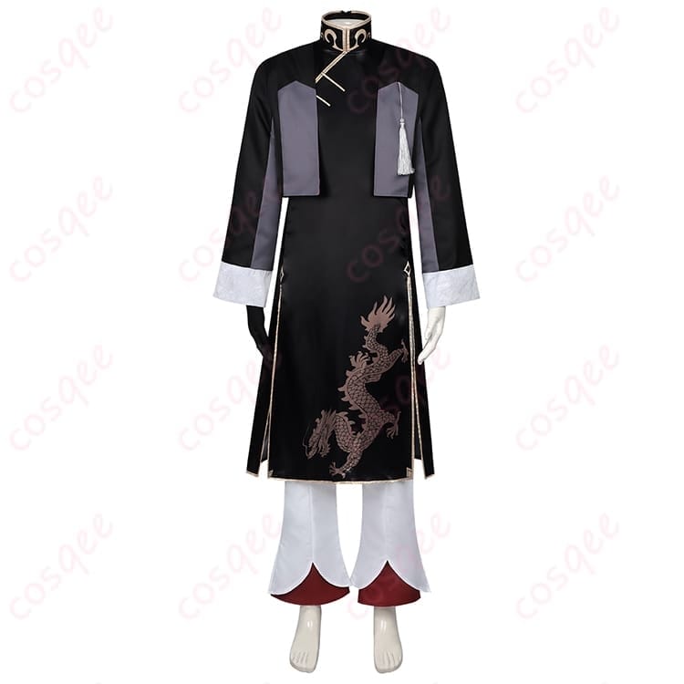 文豪ストレイドッグス 芥川龍之介 中華風コスプレ衣装 写真映えと動きやすさを両立 - 1枚目の画像