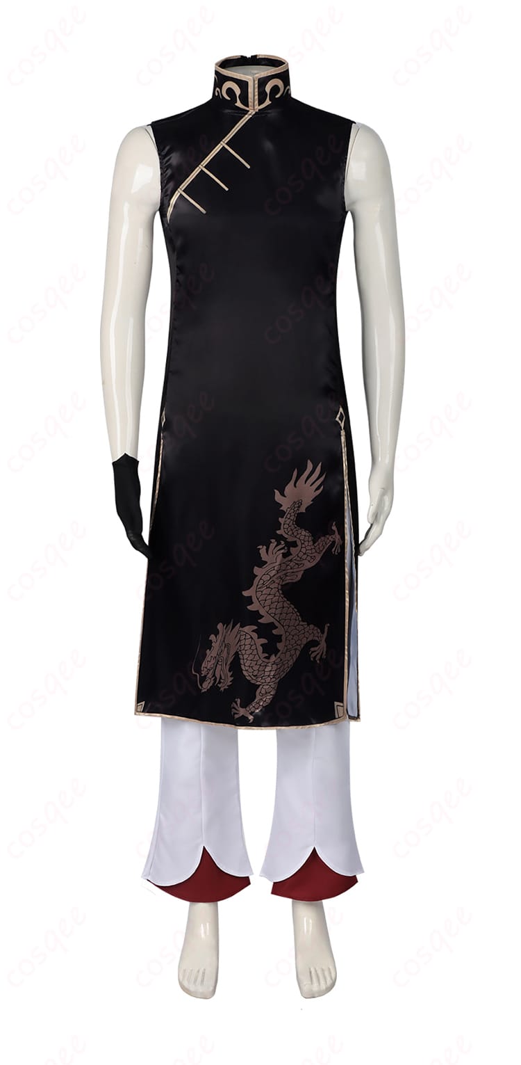 文豪ストレイドッグス 芥川龍之介 中華風 コスプレ衣装-5