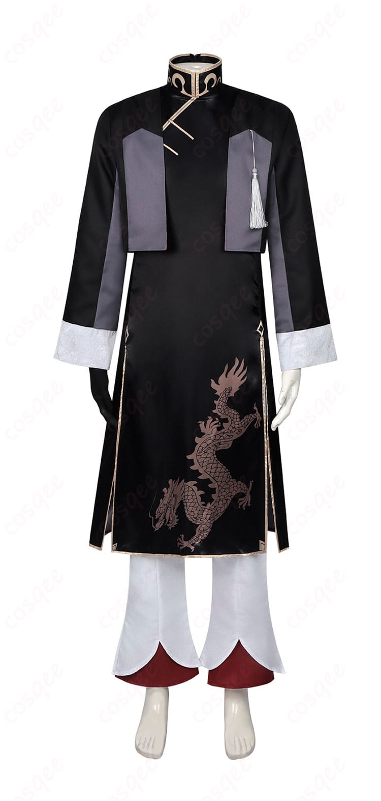 文豪ストレイドッグス 芥川龍之介 中華風 コスプレ衣装-2