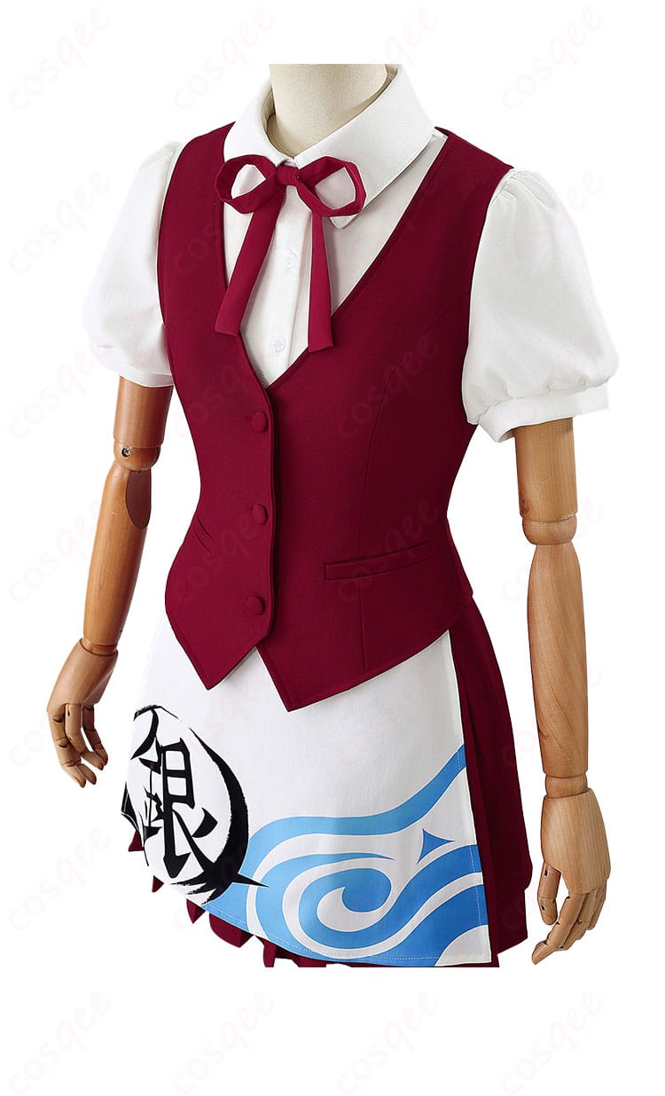 銀魂 かふぇあんどばー万事屋銀ちゃん 神楽 ウエイター コスプレ衣装-5