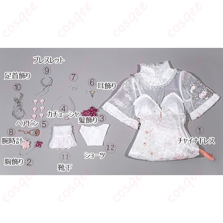 勝利の女神NIKKE ドロシーのチャイナ風コスプレ 衣装一式で写真映えもイベントも抜群 - 4枚目の画像