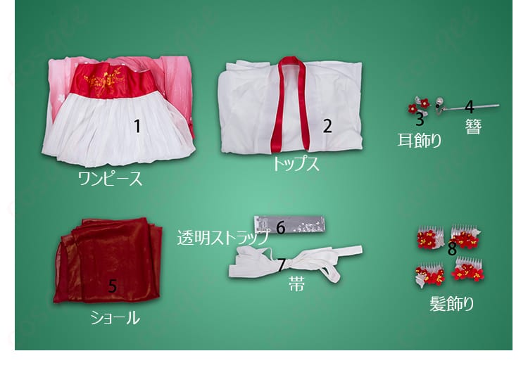 薬屋のひとりごと 猫猫 壬氏様との街歩き コスプレ衣装-9