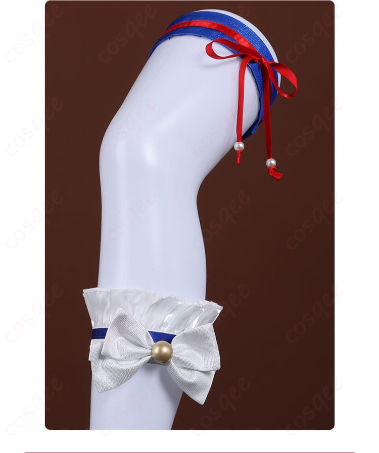 プロジェクトセカイ カラフルステージ! feat. 初音ミク 最強アイドルスマイル! 桃井愛莉 ブルーマリン・クルースタイル コスプレ衣装-13