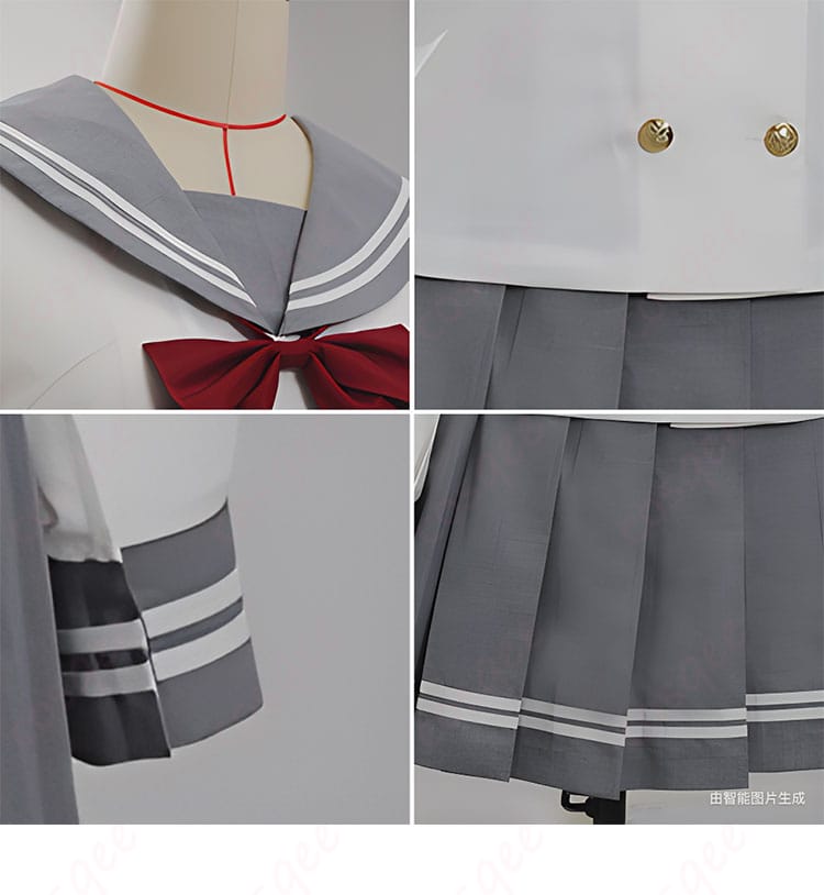 ラブライブ!サンシャイン!! 私立浦の星女学院 Aqours 冬制服 高海千歌 桜内梨子 渡辺曜 コスプレ衣装-6