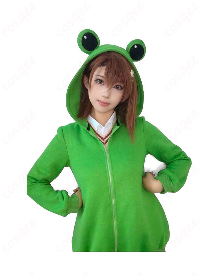 とある科学の超電磁砲T 御坂美琴 ゲコ太の着ぐるみパジャマ コスプレ衣装-2