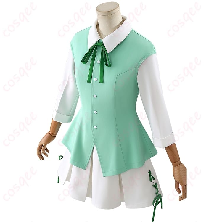 カードキャプターさくら 木之本桜 TV ver コスプレ衣装 清楚で可愛い制服ワンピとリボン付き - 3枚目の画像