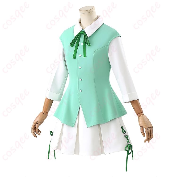 カードキャプターさくら 木之本桜 TV ver コスプレ衣装 清楚で可愛い制服ワンピとリボン付き - 2枚目の画像