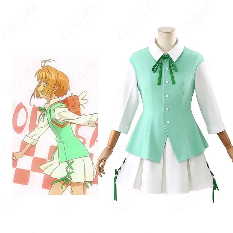 カードキャプターさくら クリアカード編 木之本桜 TV ver. コスプレ衣装-1