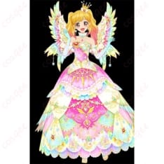 アイカツスターズ 虹野ゆめ エターナルレインボー コスプレ衣装 華やかで写真映えする豪華ドレス - 1枚目の画像（サムネイル）