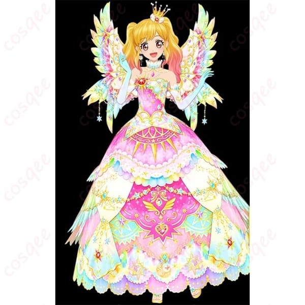 アイカツスターズ 虹野ゆめ エターナルレインボー コスプレ衣装 華やかで写真映えする豪華ドレス