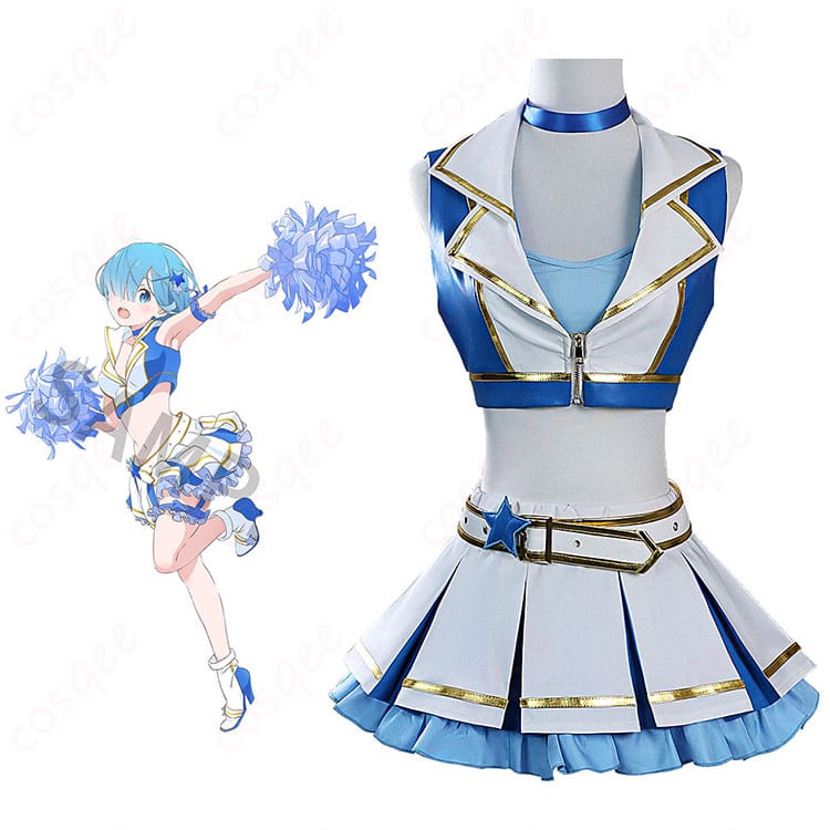 一番くじ Re:ゼロから始める異世界生活 ~貴方に勇気を~ レム チアガール姿 コスプレ衣装-1