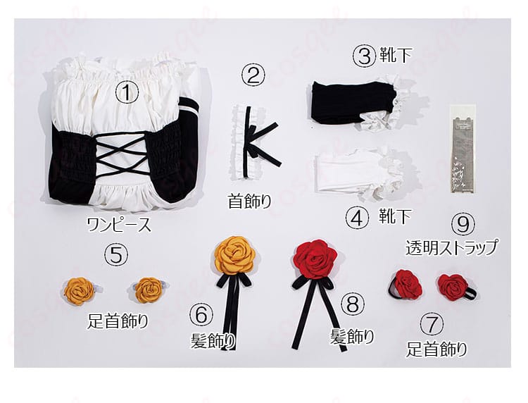 新世紀エヴァンゲリオン 惣流・アスカ・ラングレー ドレス コスプレ衣装-4