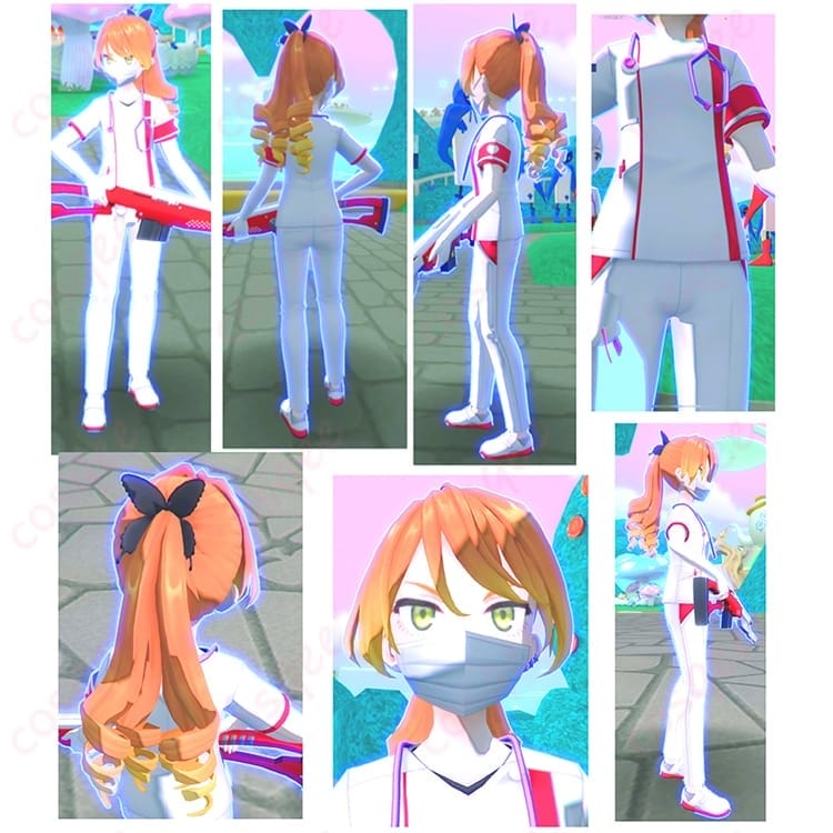 #コンパス チーちゃん 医療団体潜入任務 コスプレ衣装 小物も揃う着やすいセット - 1枚目の画像