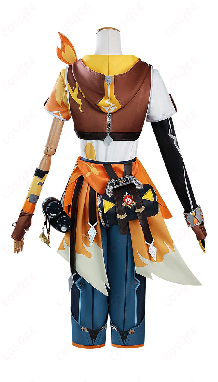 原神 ベネット 燃えろ!ラクガキ大冒険 コスプレ衣装-4