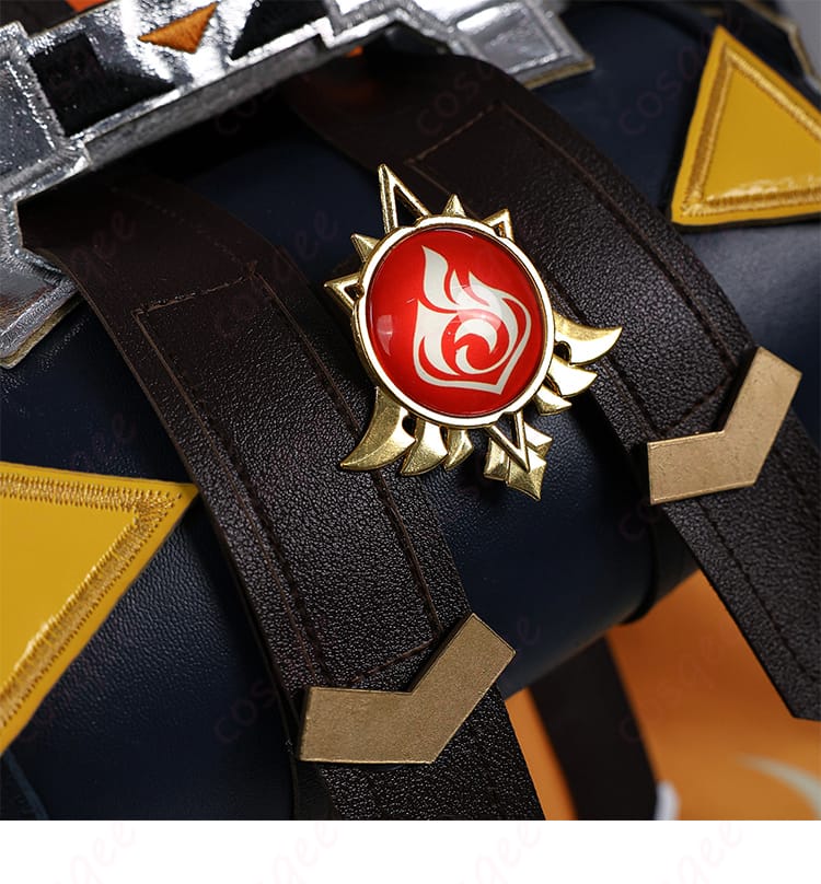 原神 ベネット 燃えろ!ラクガキ大冒険 コスプレ衣装-11