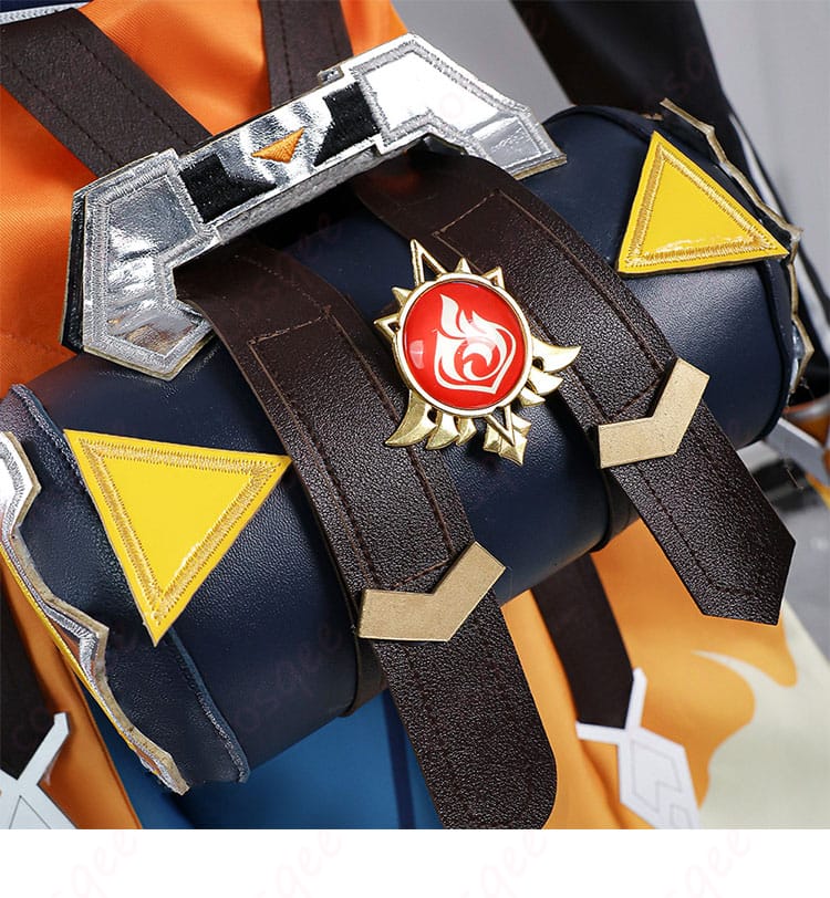 原神 ベネット 燃えろ!ラクガキ大冒険 コスプレ衣装-10